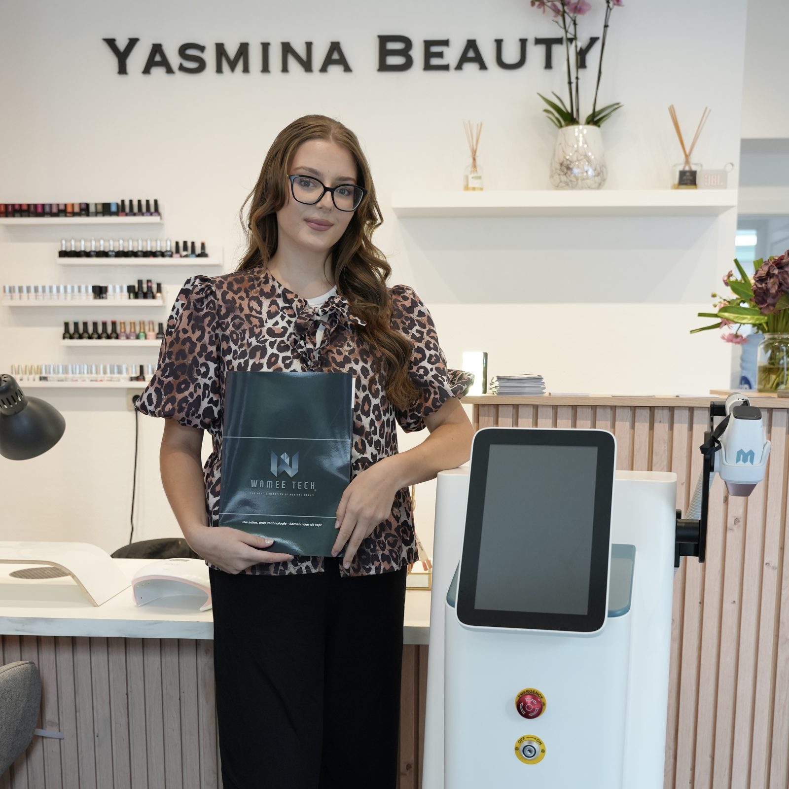 Levering en installatie in de salon